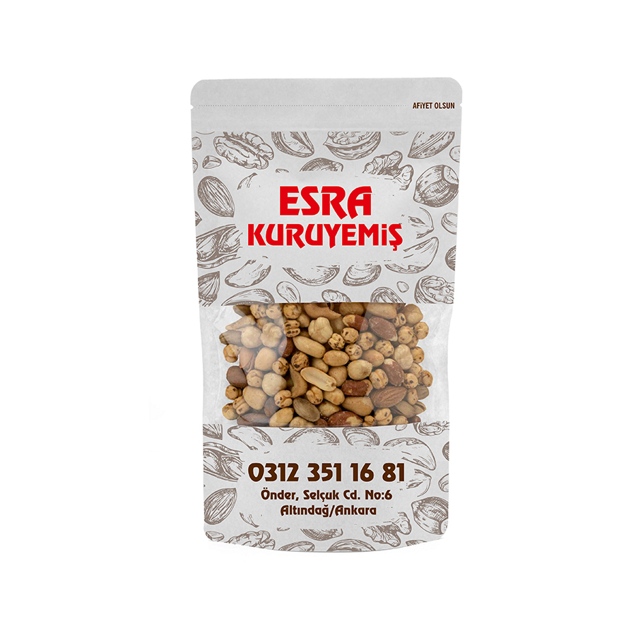 Kraft Beyaz Pencereli Doypack