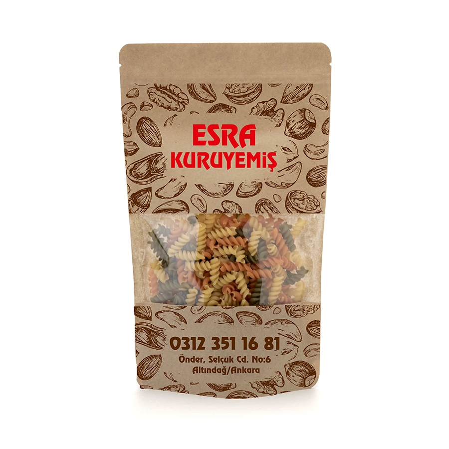 Kraft Pencereli Doypack