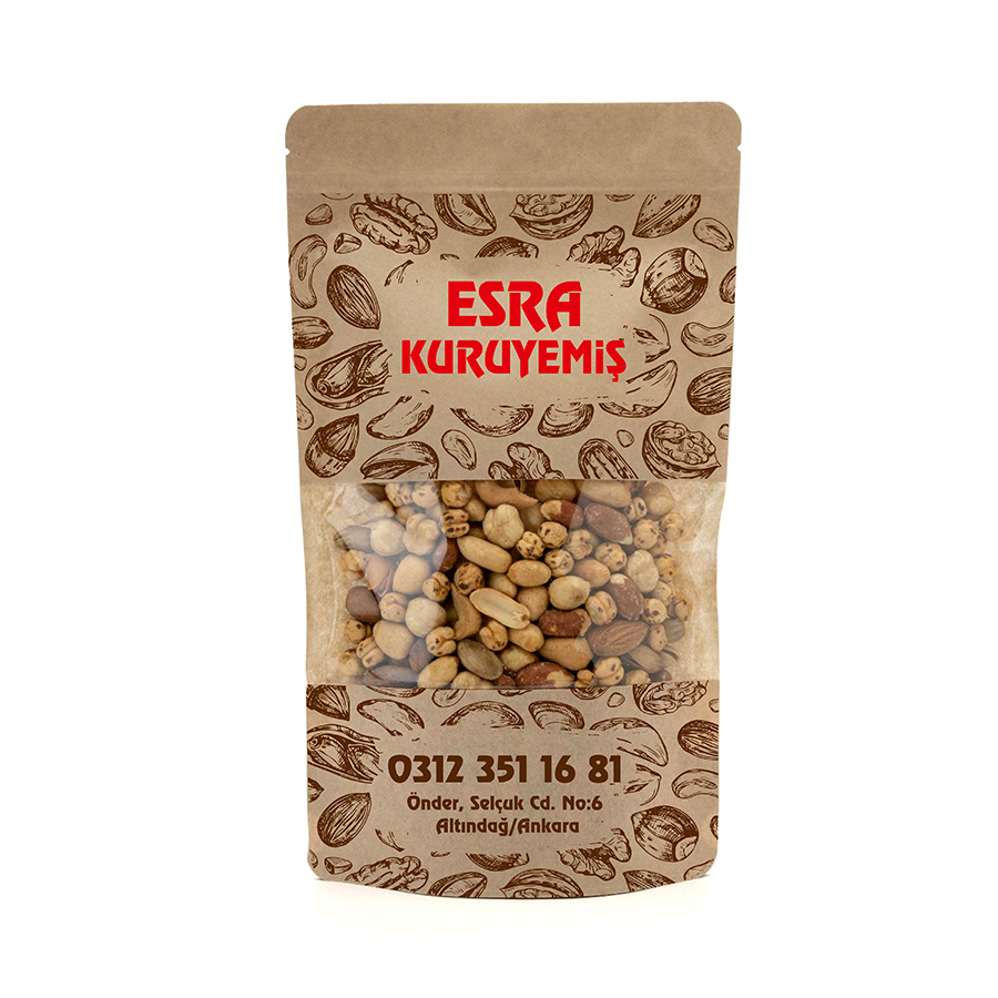 Kraft Pencereli Doypack