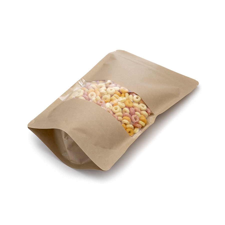 Kraft Pencereli Doypack